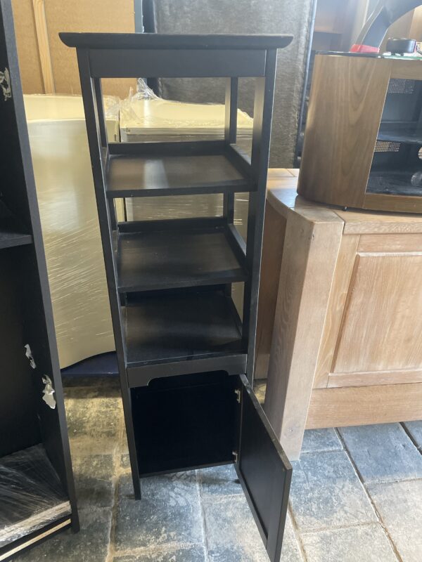 Opbergkast H145xB45xD45cm keuken / slaapkamer zwart - Afbeelding 2